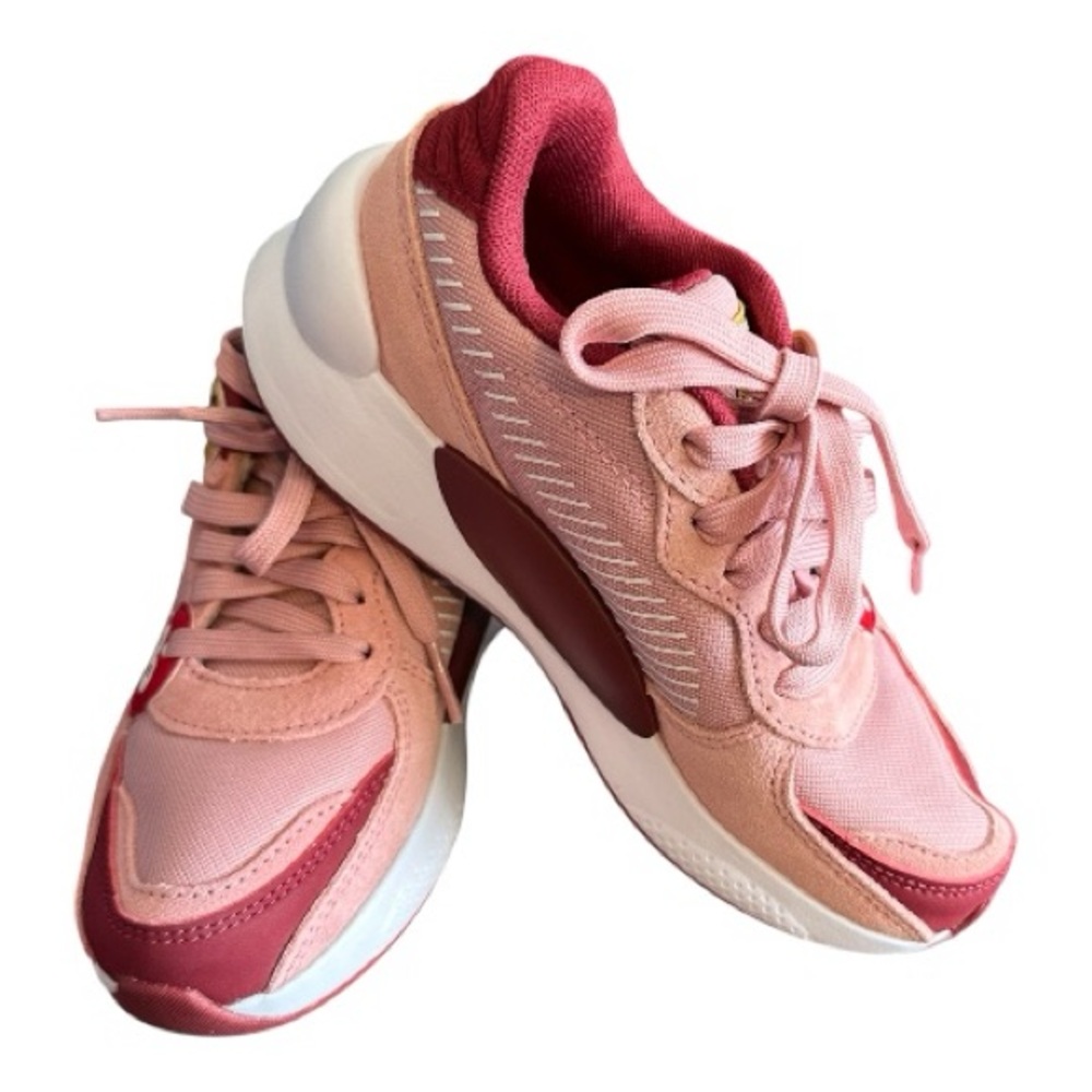 Puma Pink and Burgundy Kids Sneakers - Picture 4 of 7